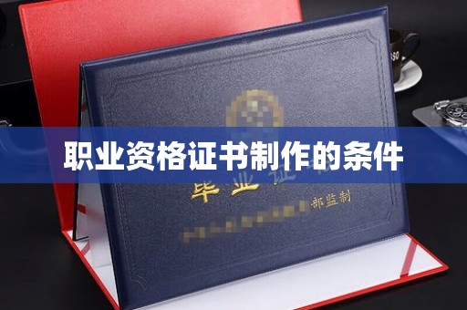 昭苏职业资格证书制作的条件