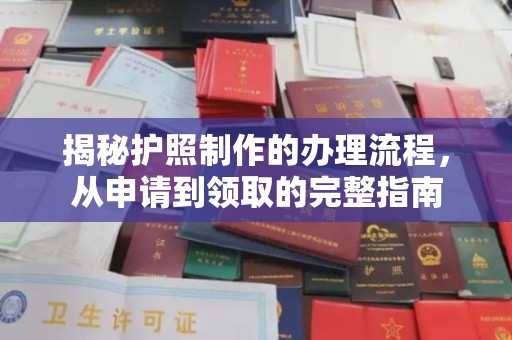 昭苏揭秘护照制作的办理流程，从申请到领取的完整指南