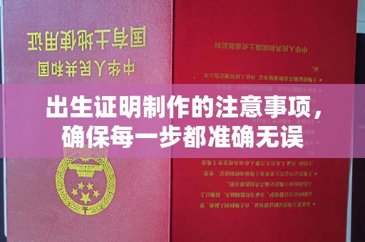 昭苏出生证明制作的注意事项，确保每一步都准确无误