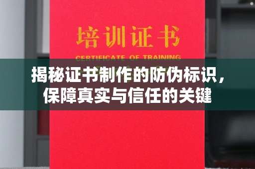 昭苏揭秘证书制作的防伪标识，保障真实与信任的关键