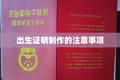 昭苏出生证明制作的注意事项